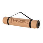 HMS Yoga Mat Kurk - Bruin - 6 mm