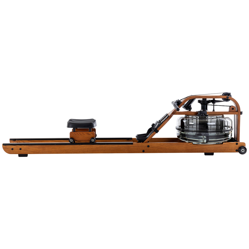 Fluid Rower Viking 3V Rameur + Support pour Smartphone - Chêne Foncé