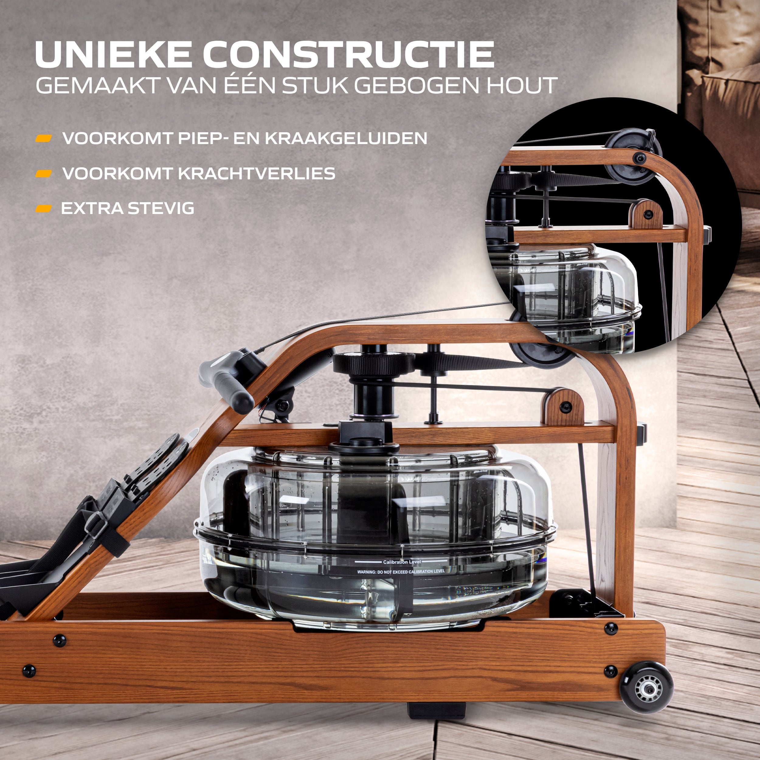Fluid Rower Viking Pro V Rameur - Chêne Foncé