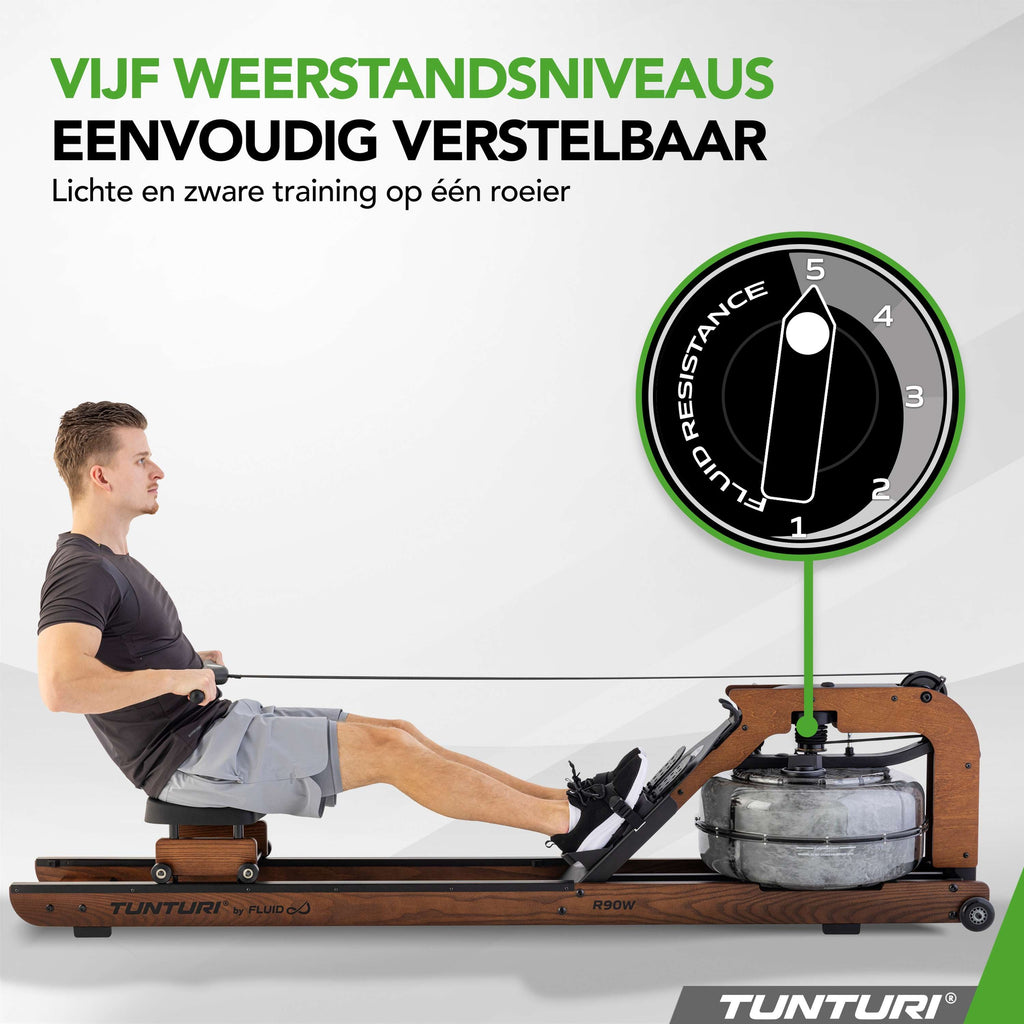 Tunturi signature R90W Rameur - Rower by Fluid
