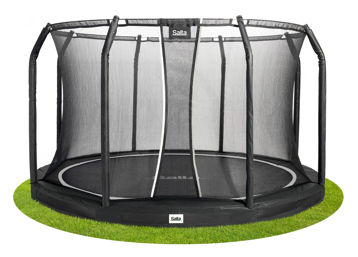 Salta Premium Ground Trampoline met Veiligheidsnet - 396 cm - Zwart