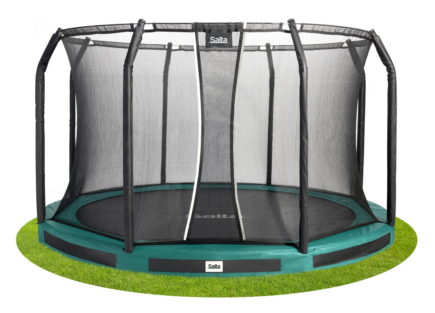 Salta Premium Ground Trampoline met Veiligheidsnet - 396 cm - Groen