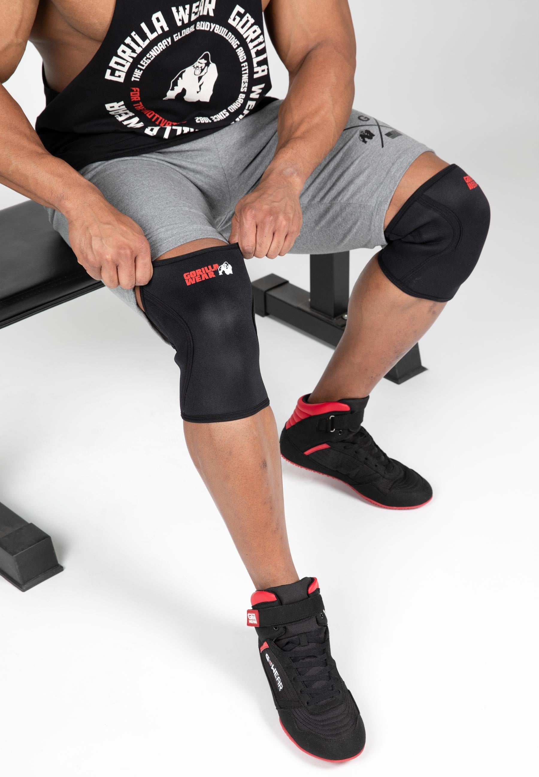 Gorilla Wear Knee Sleeves - 5mm - Noir