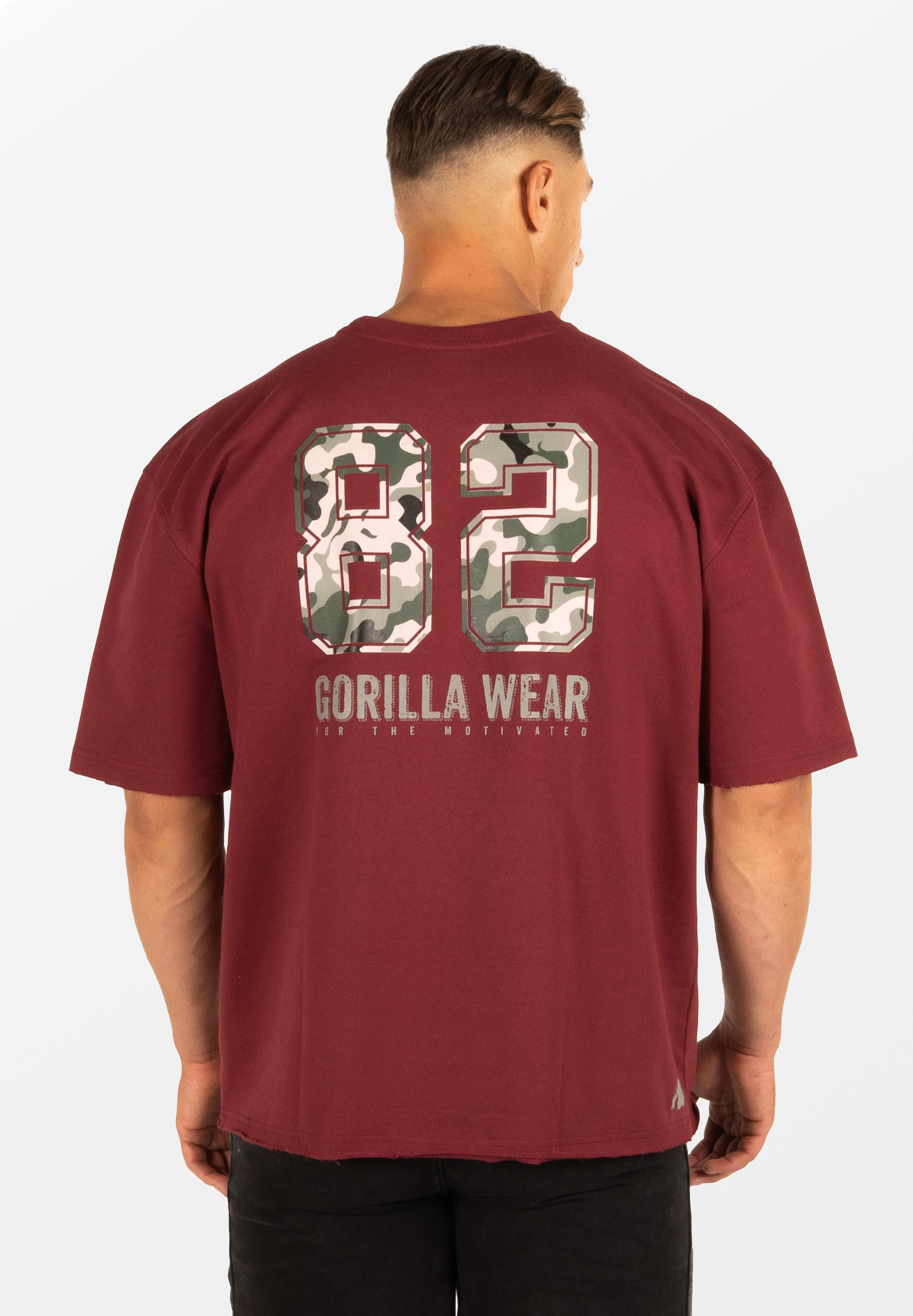 Gorilla Wear Callaway Oversized T-shirt - Bourgogne
