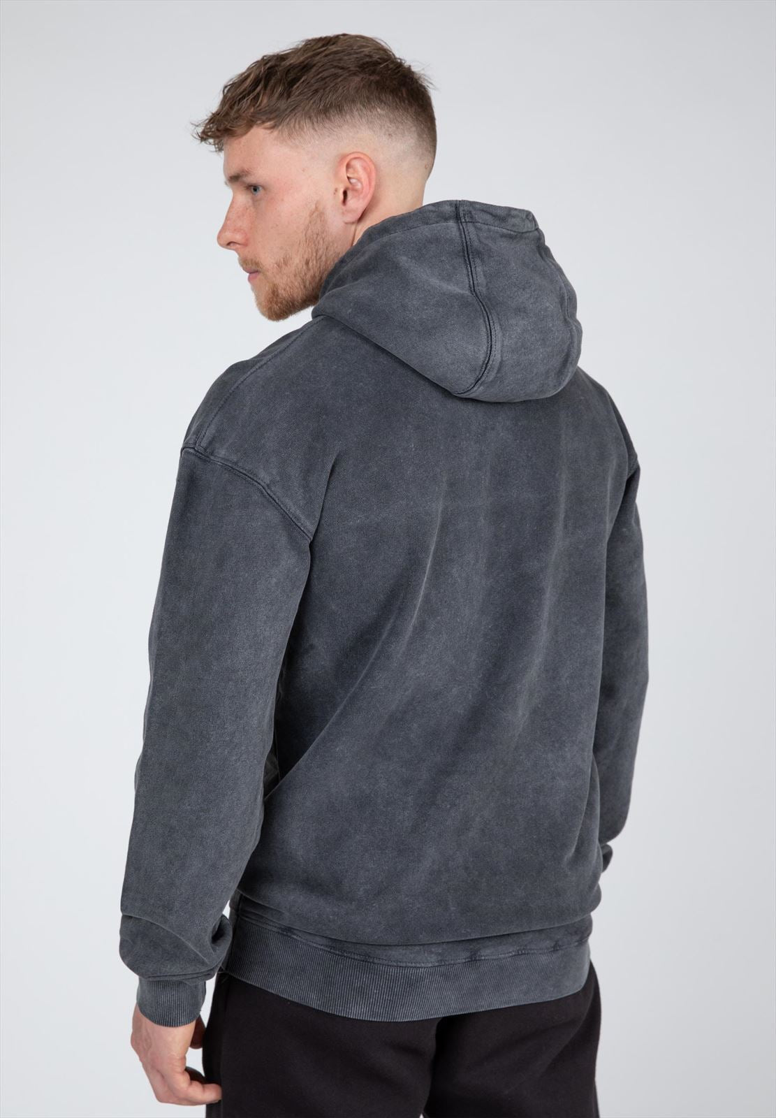 Gorilla Wear Crowley Men's Oversized Hoodie - Washed Gris