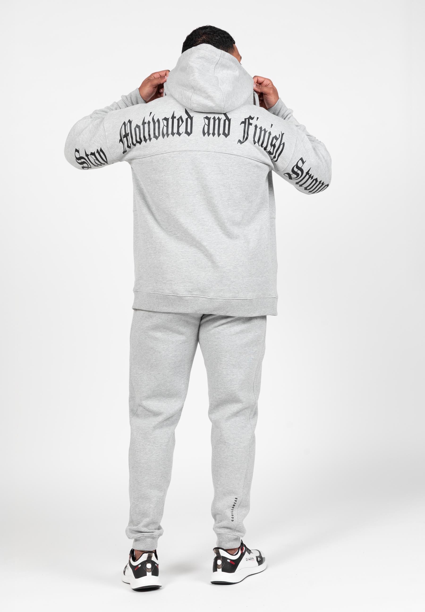 Gorilla Wear Sweat à Capuche Zippé Utah - Gris Clair