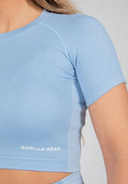 Gorilla Wear Selah Seamless Crop Top - Light Blue