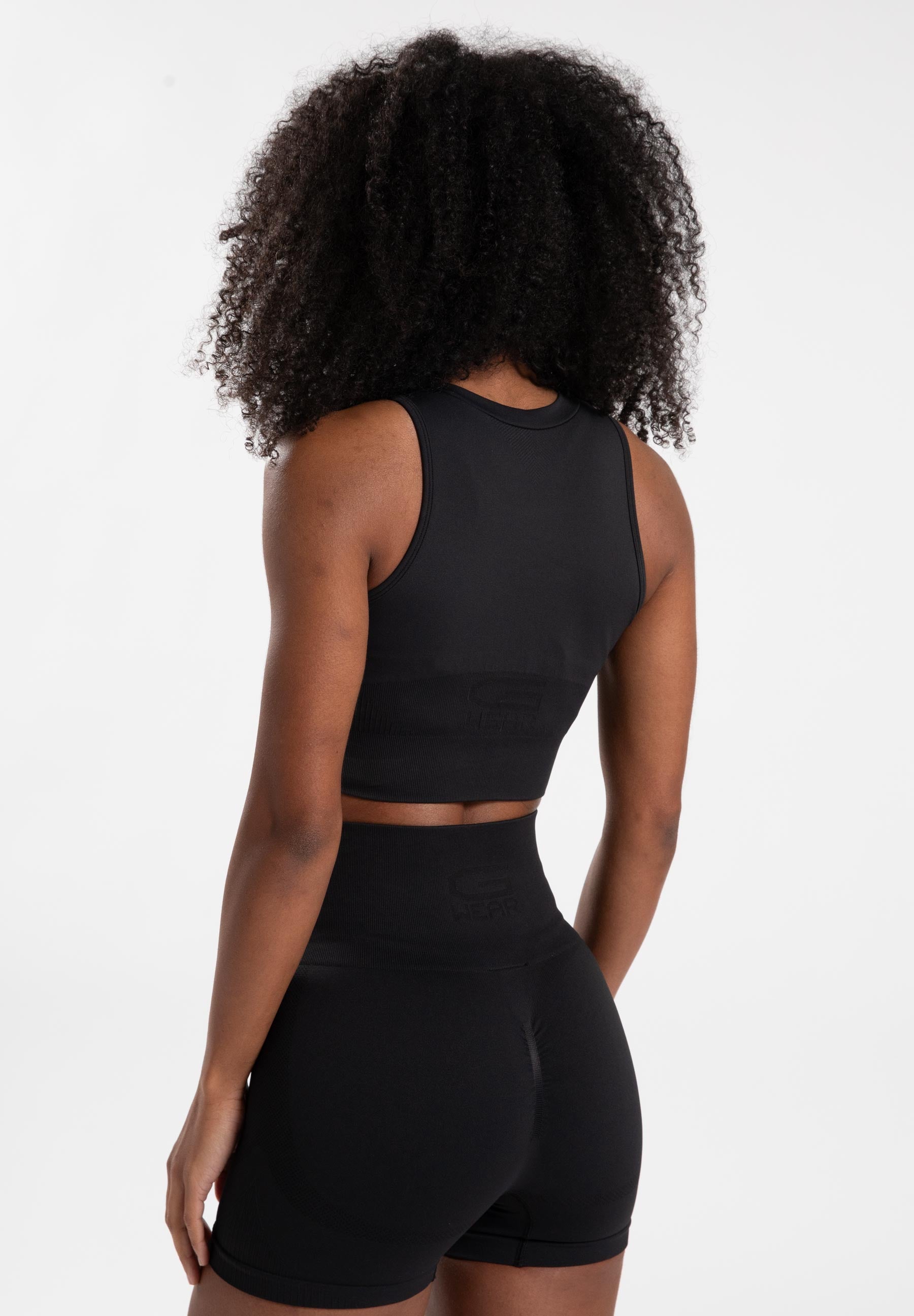 Gorilla Wear Olivia Seamless Crop Top - Noir
