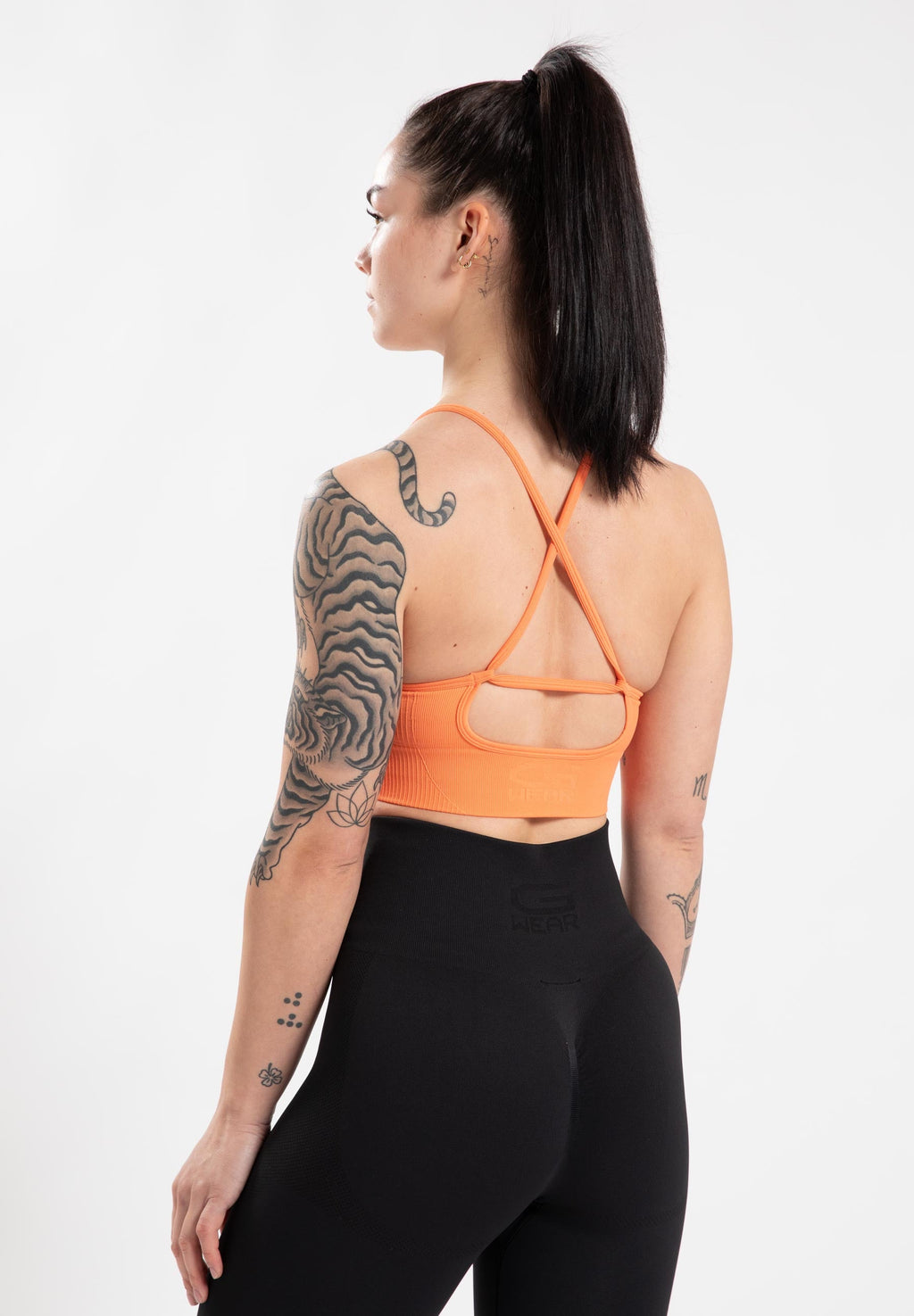 Gorilla Wear Olivia Soutiens-gorge de Sport - Seamless - Pêche