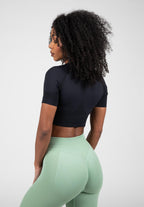 Gorilla Wear Whitney Seamless Crop Top - Noir