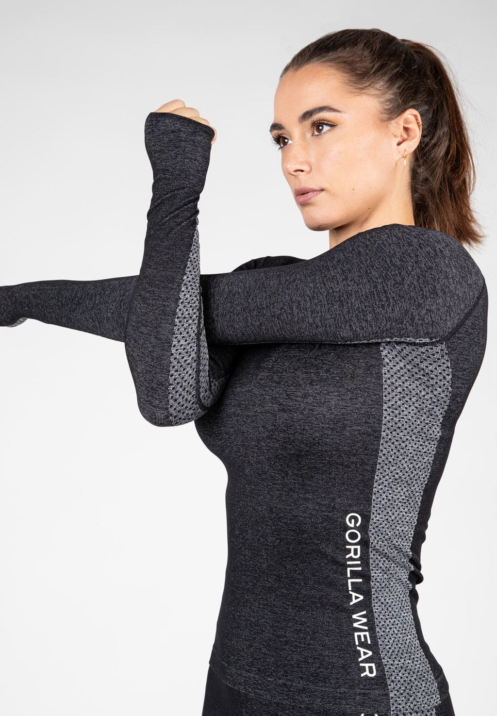 Gorilla Wear Selah Seamless Long Sleeve - Noir