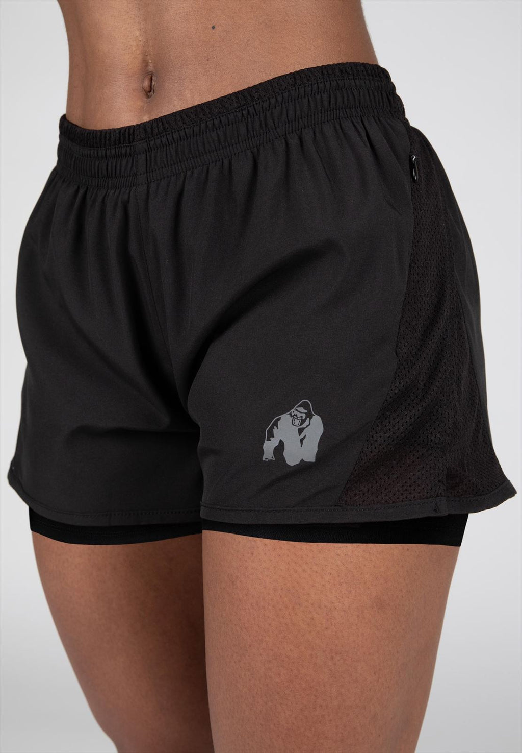 Gorilla Wear Portland 2-In-1 Shorts - Noir
