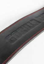Gorilla Wear 4 Inch Ceinture De Levier En Cuir - Noir