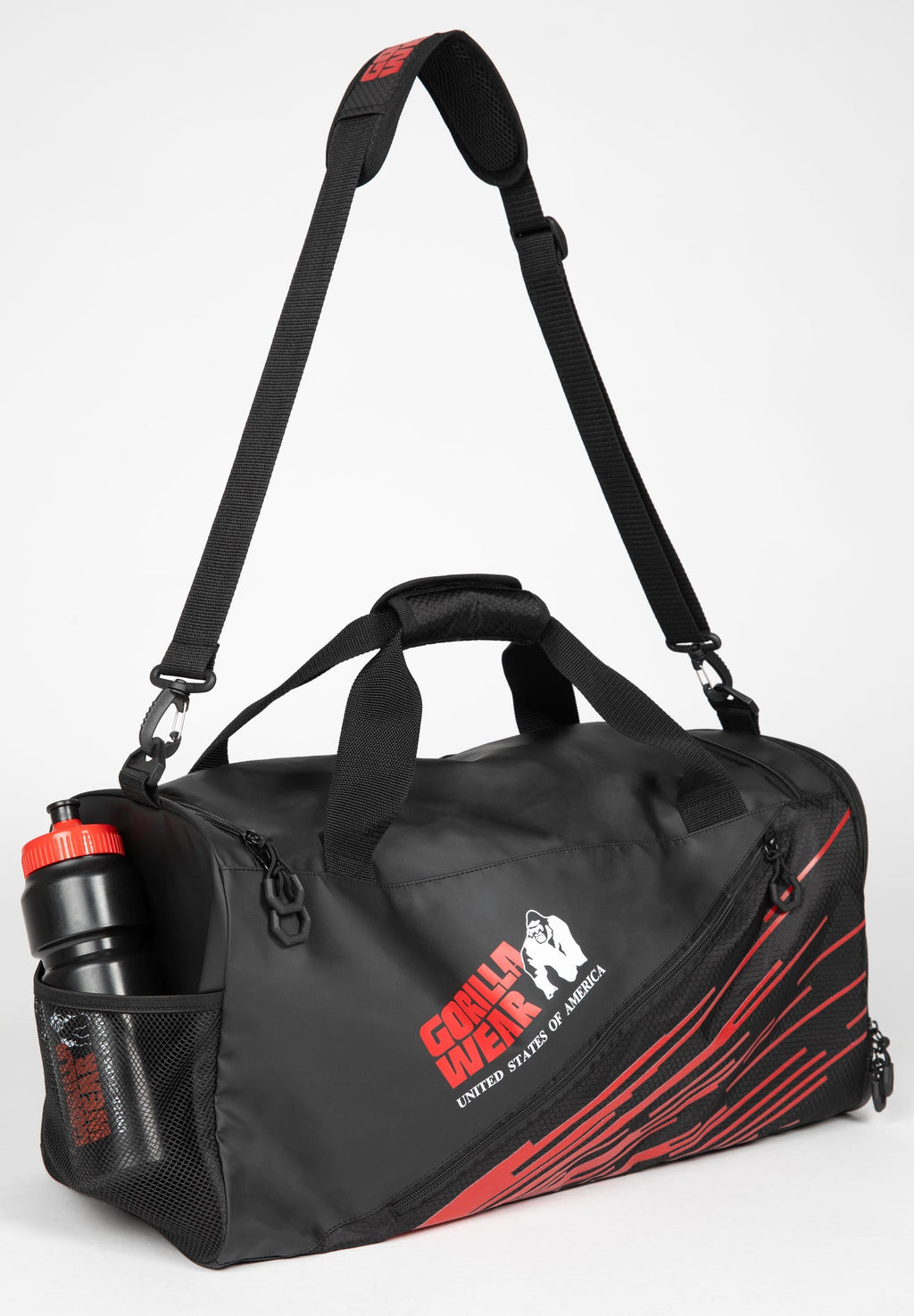 Gorilla Wear Ohio Sac De Sport - Noir/Rouge
