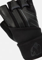 Gorilla Wear Dallas Gants avec Wrist Wrap 2.0 - Noir/Gris