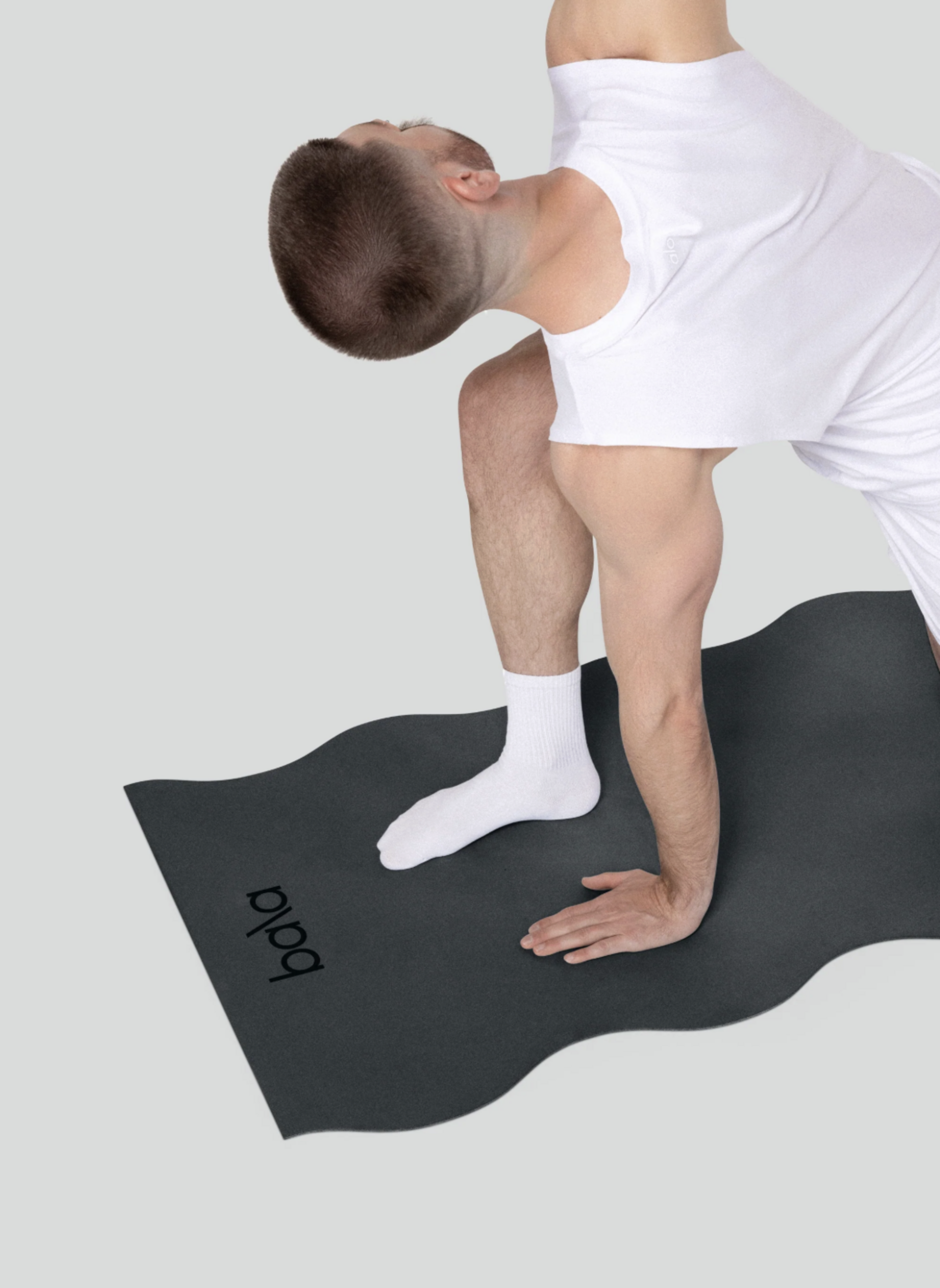 Bala The Wavy Mat - Yoga Mat - Charcoal/Grijs