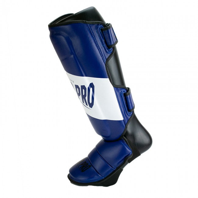 Super Pro Combat Gear Rebel Scheenbeschermers - Blauw/Wit