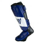 Super Pro Combat Gear Rebel Scheenbeschermers - Blauw/Wit