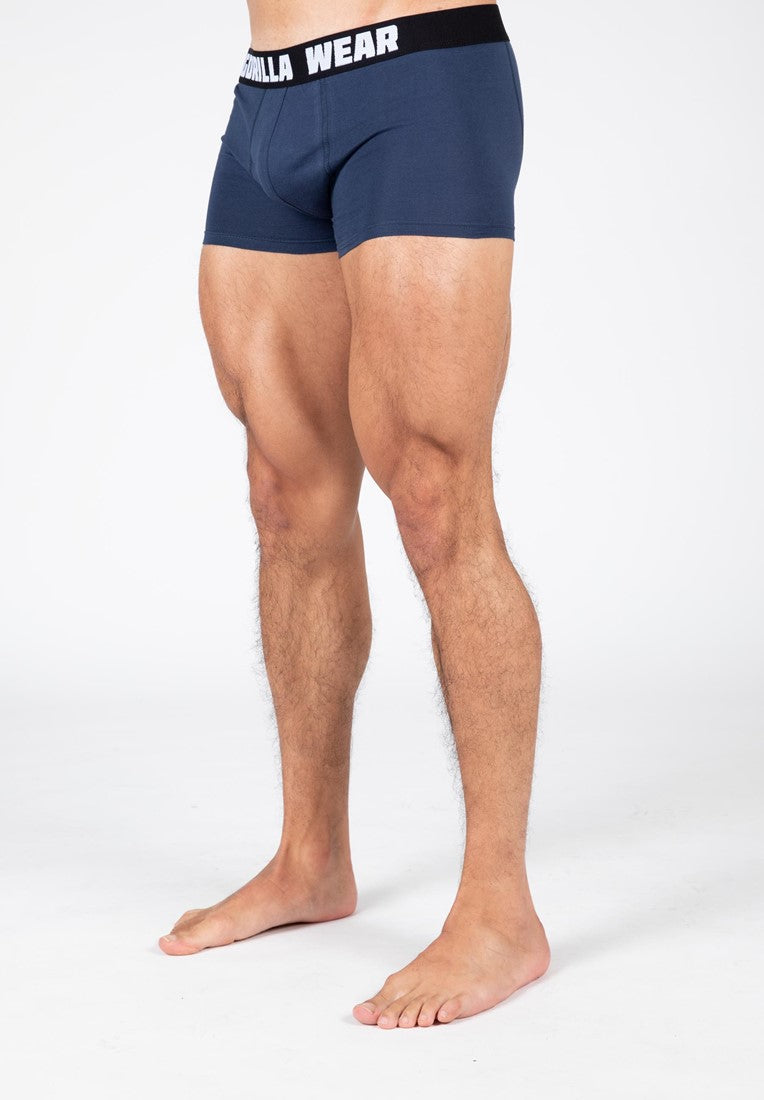Gorilla Wear Boxershorts 3-Pack - Gris/Navy/Rouge
