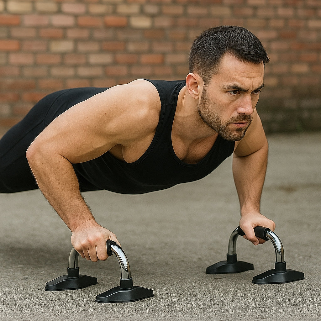 VirtuFit Push-up bars Pro - Barres à pousser - Chrome - Tweedekans
