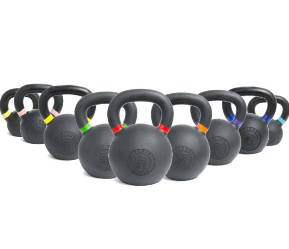 Lifemaxx Crossmaxx Kettlebell - Gietijzer met Poedercoating - 12 kg