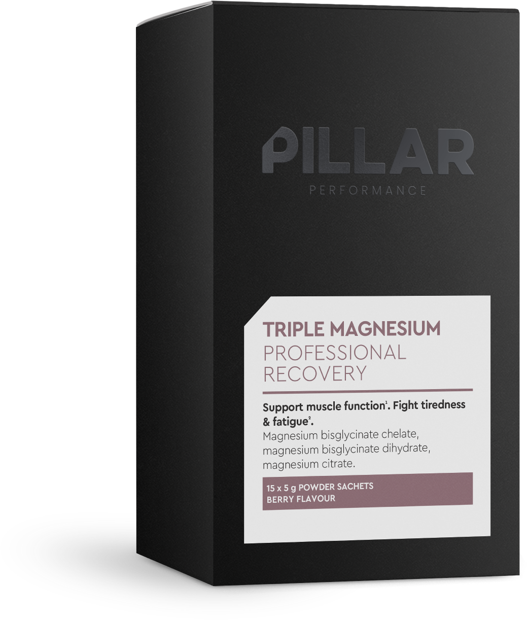 PILLAR Performance Triple Magnésium Pack de Voyage - 15 x 5 gr - Baie