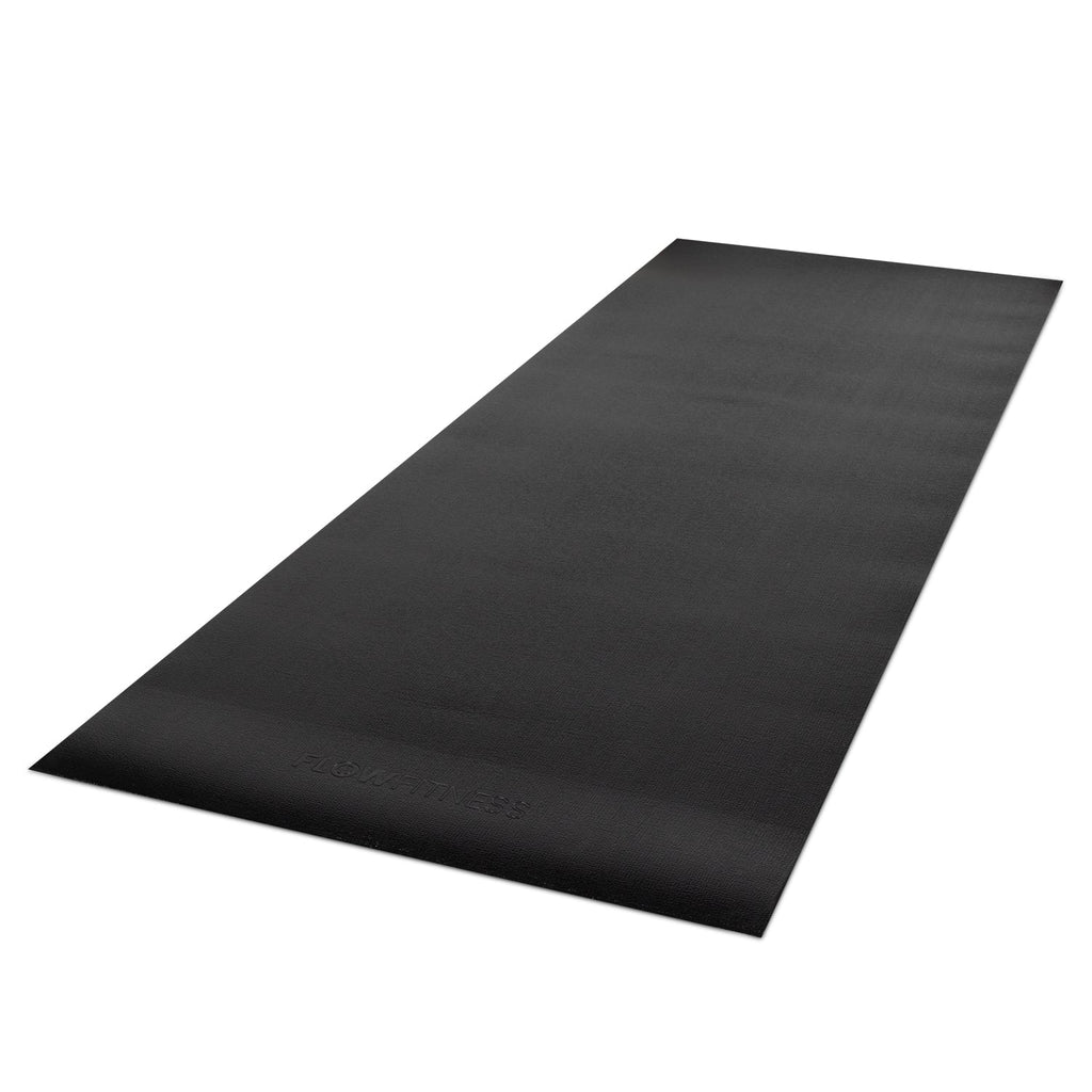 Tapis de protection antidérapant Flow Fitness - 229 x 91 cm - Noir - Tweedekans
