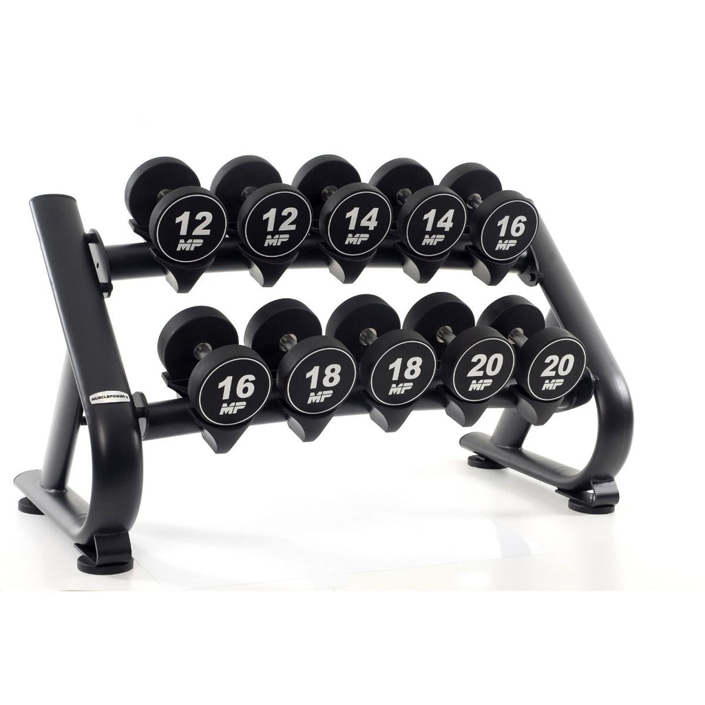 Muscle Power Rack pour 5 jeux d'haltères de luxe