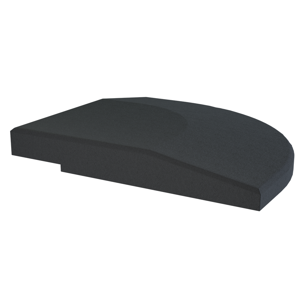 Flow Fitness Profil d'angle dalle en caoutchouc - 20 x 20 x 2 cm - Tweedekans