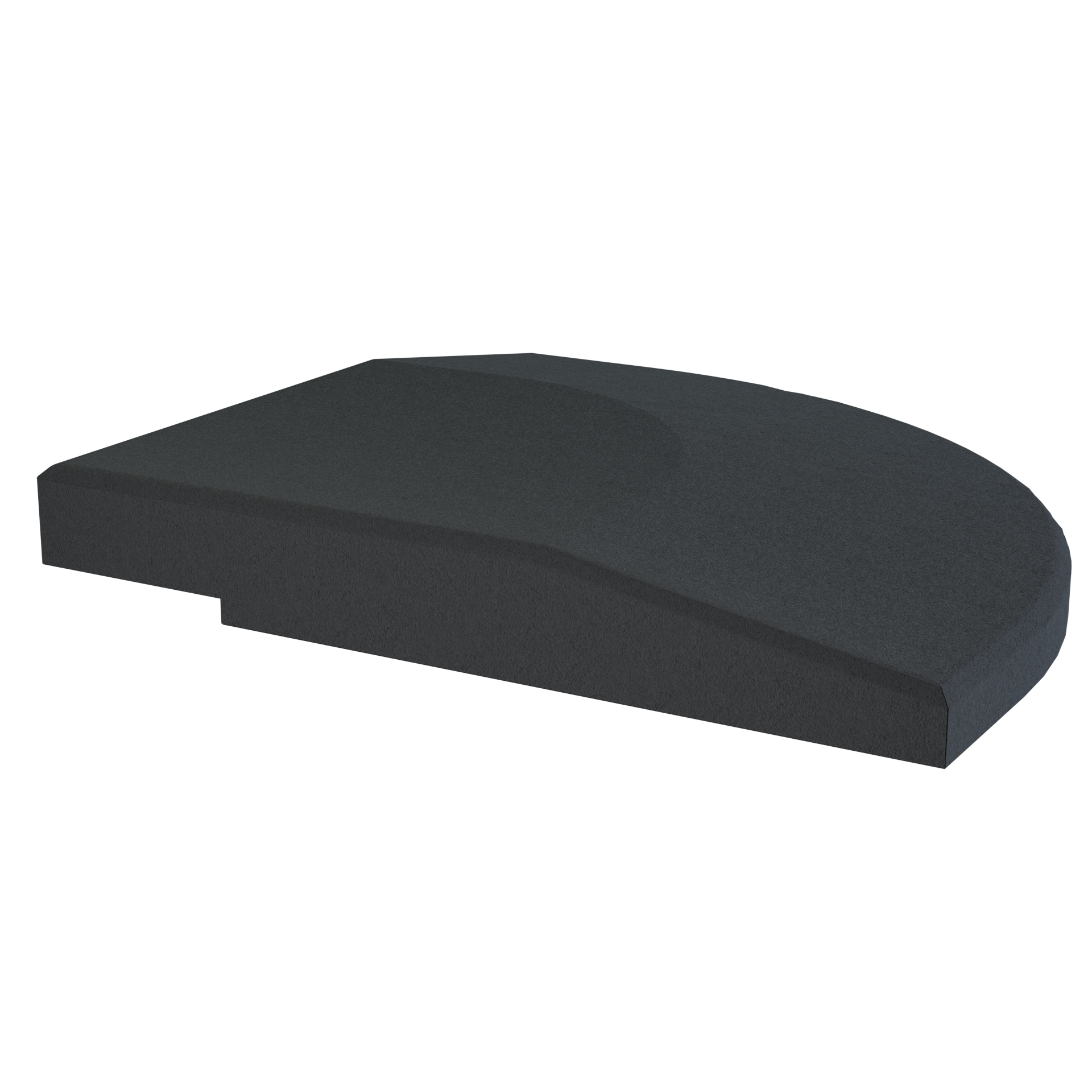 Flow Fitness Profil d'angle dalle en caoutchouc - 20 x 20 x 2 cm - Tweedekans