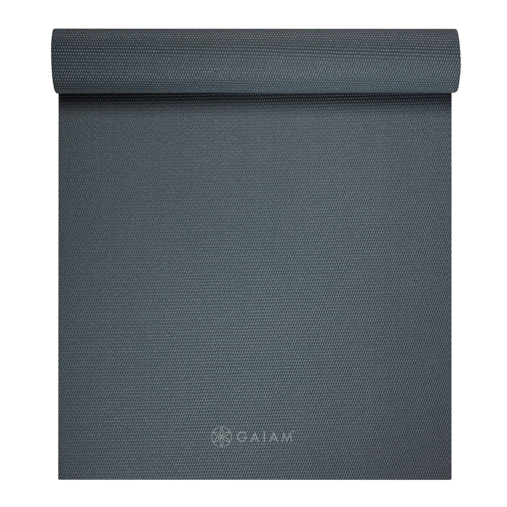 Gaiam Tapis de Yoga - Folkstone Grey - 4 mm