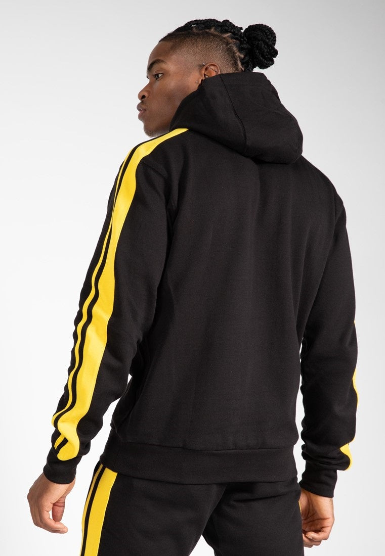 Gorilla Wear Banks Oversized Hoodie - Noir/Yellow