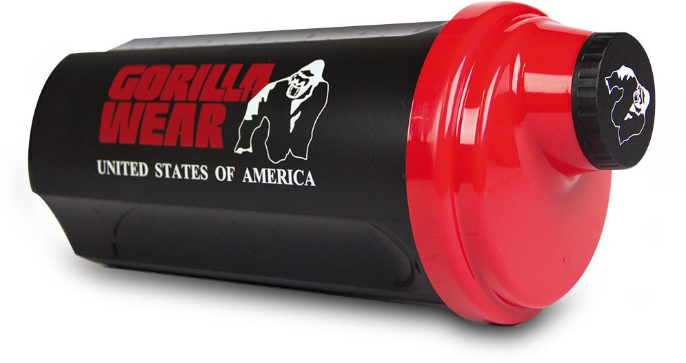Gorilla Wear Shaker 700ML - Noir/Rouge