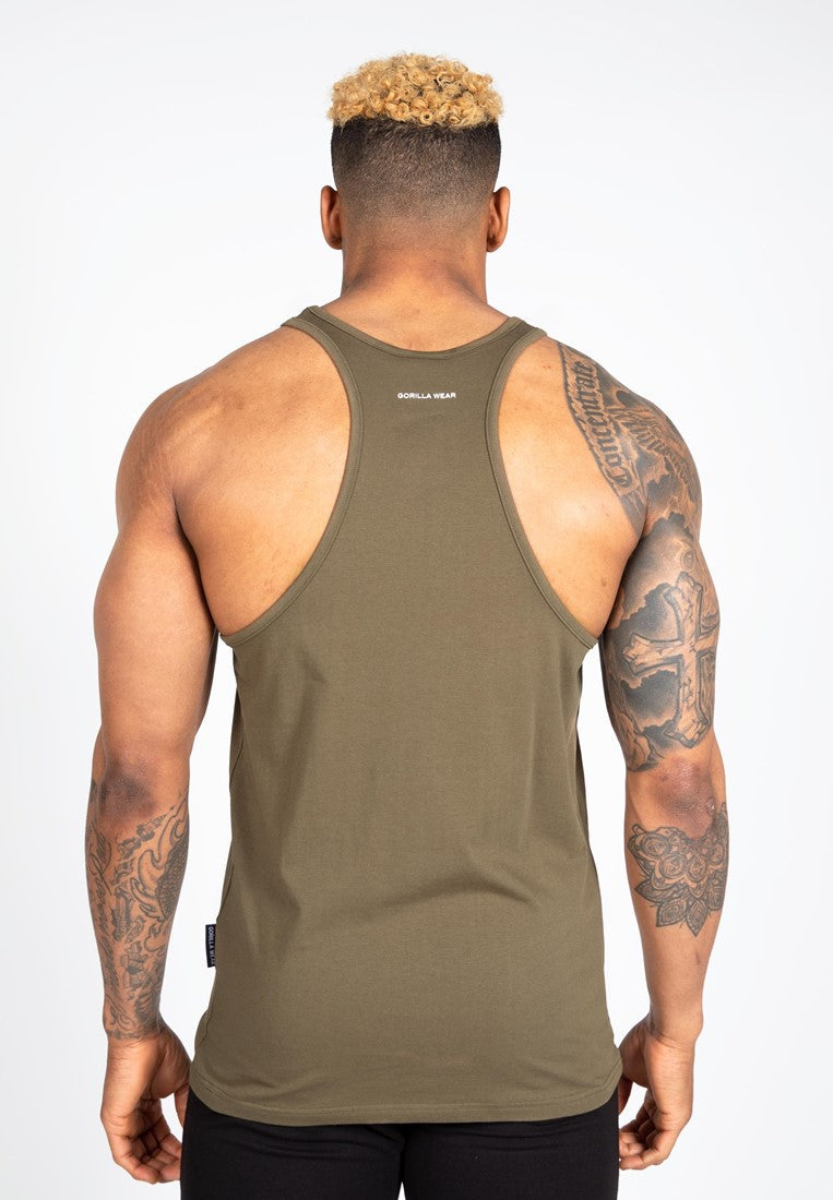 Gorilla Wear Carter Stretch Tank Top - Vert militaire