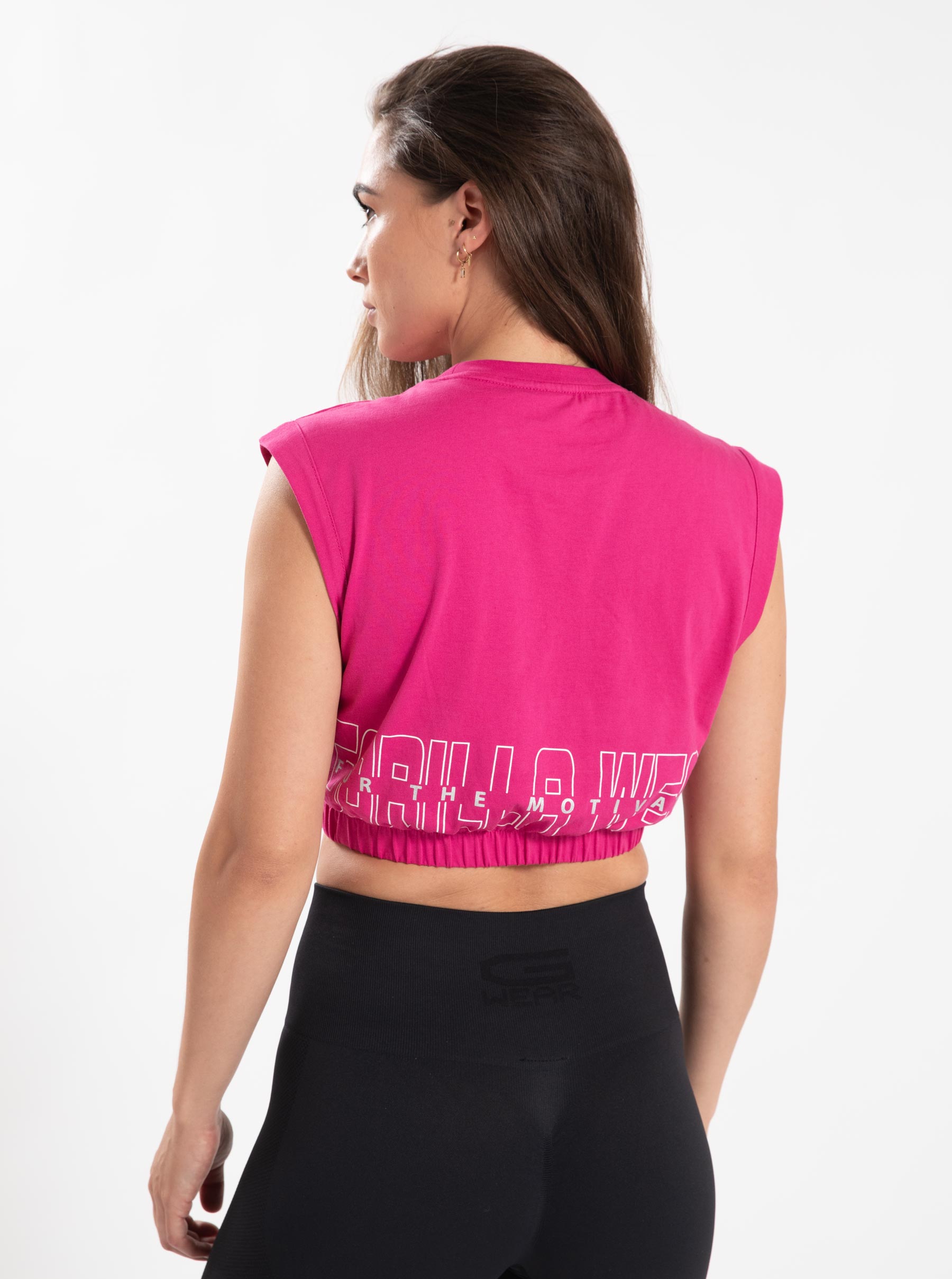 Gorilla Wear Albion Oversized Crop Top - Rose