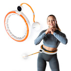 HMS Cerceau de Fitness - Aimants, Poids & Compteur - Blanc/Orange