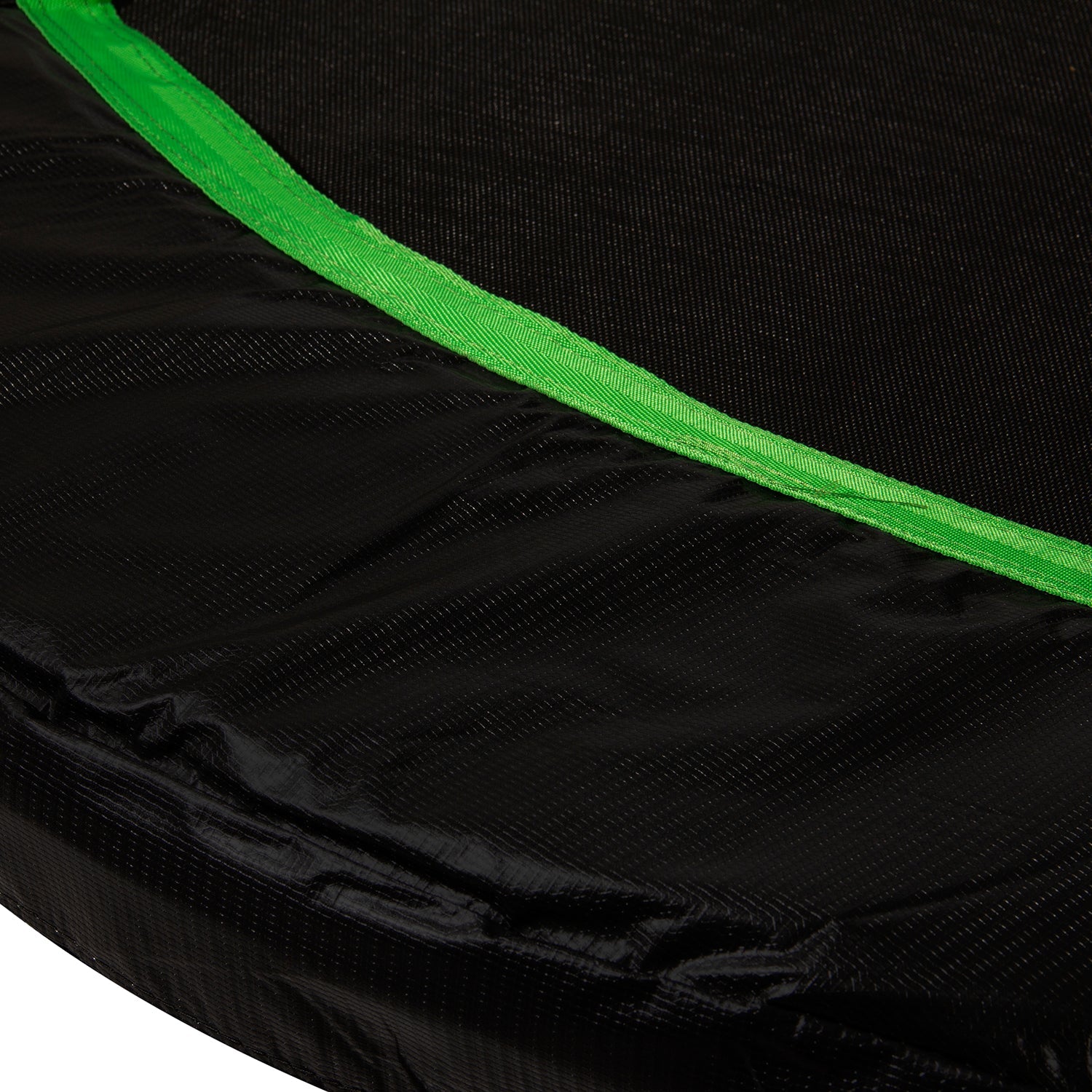 VirtuFit Bande de sécurité pour trampolines - Noir/Vert - 15 mm - 183 cm - Tweedekans
