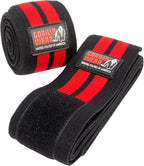 Gorilla Wear Knee Wraps - Noir/Rouge