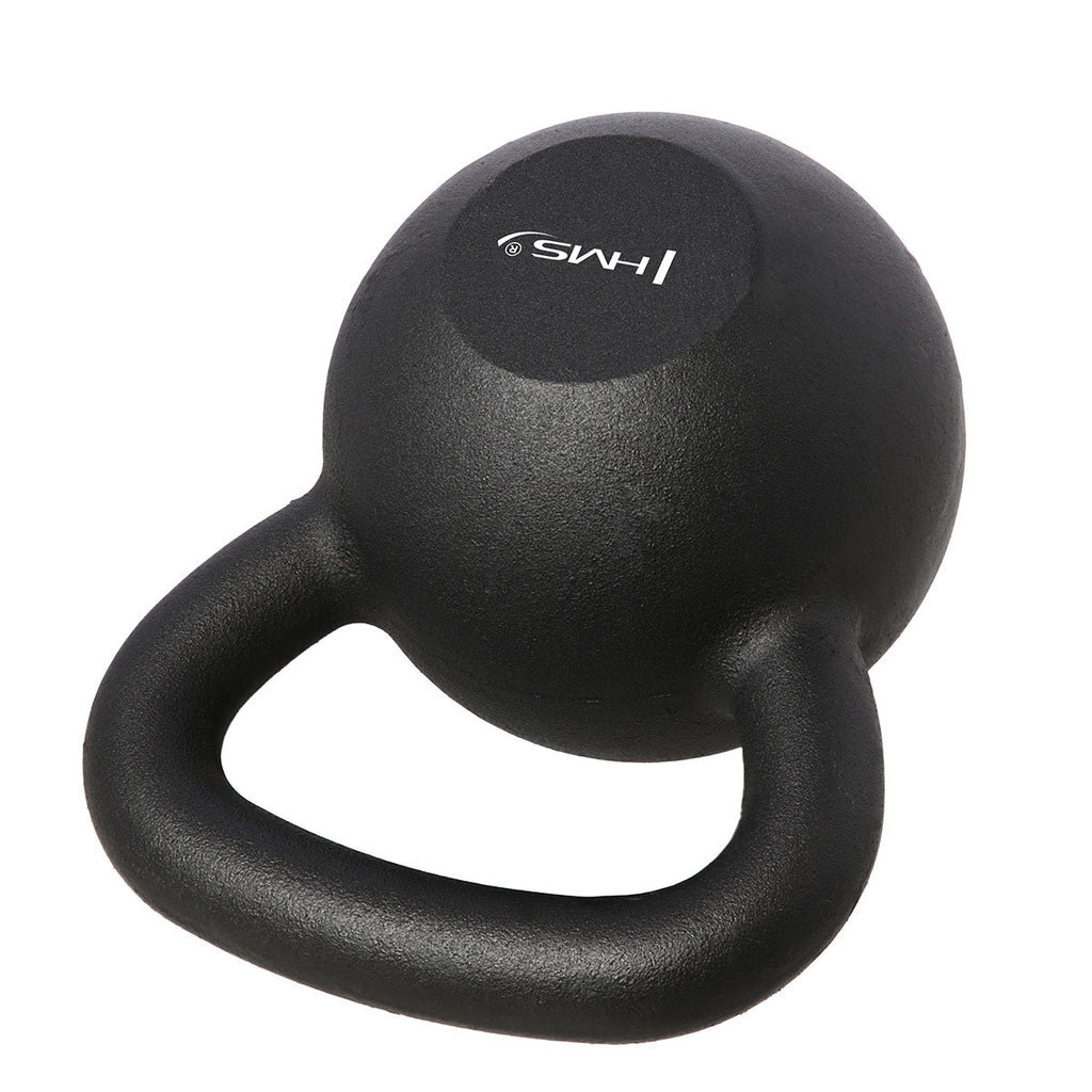 HMS Kettlebell - Caoutchouc - 24 kg - Noir