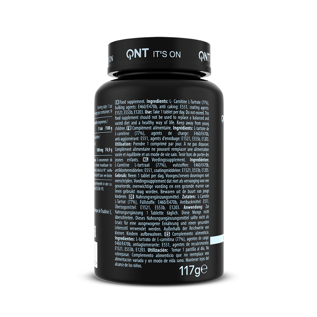 QNT Maxi L-Carnitine - 1000 mg - 90 Comprimés