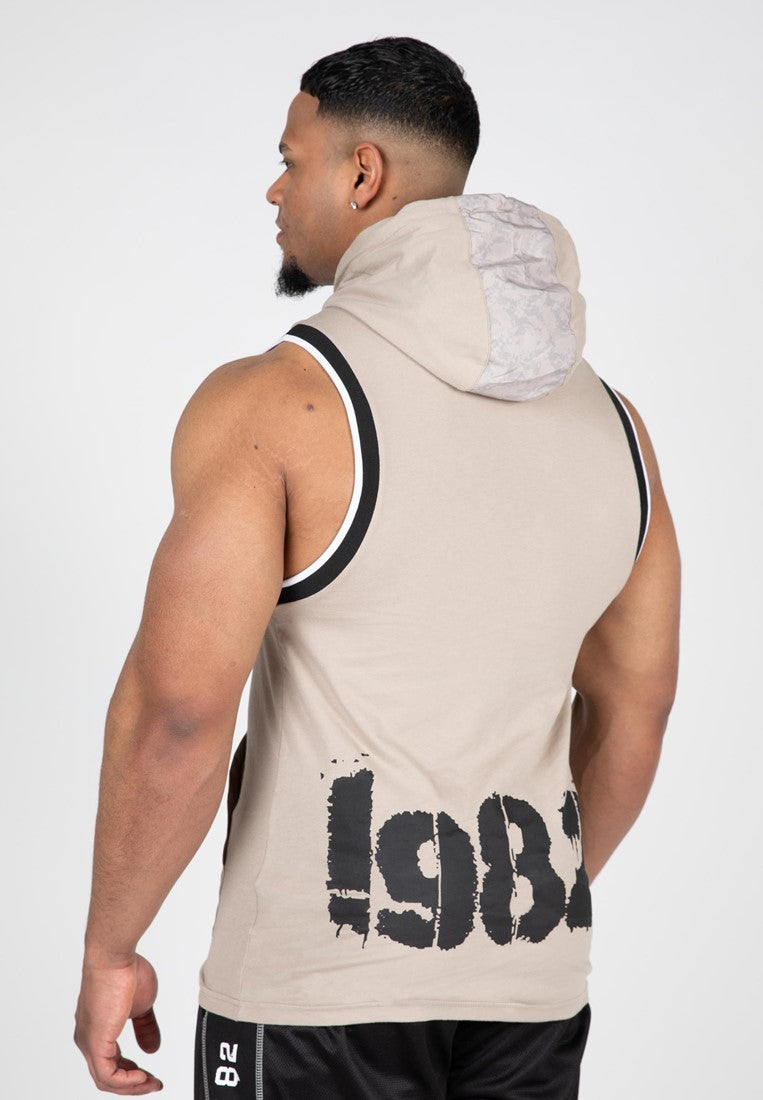 Gorilla Wear Loretto Débardeur à capuche - Beige