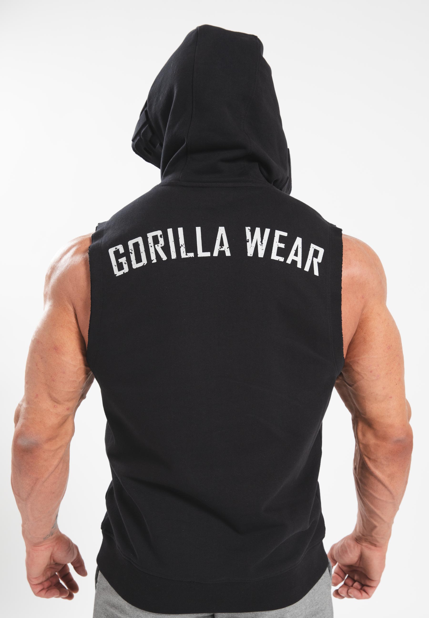 Gorilla Wear Marshall Sweat à Capuche Sans Manche - Noir
