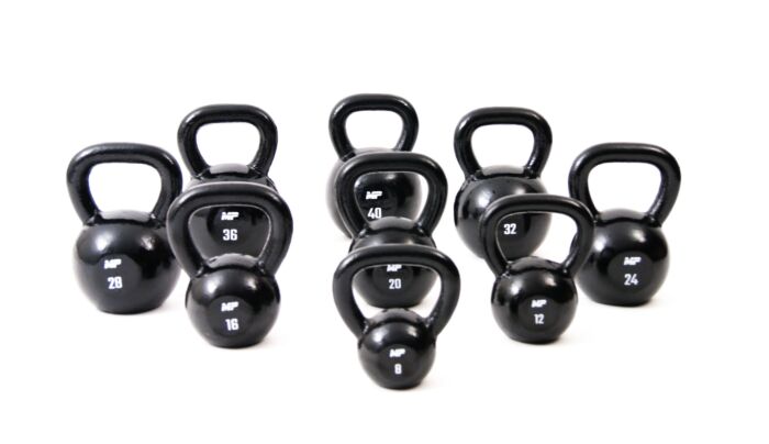 Muscle Power Gietijzeren Kettlebell - Zwart - 16 kg