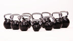 Muscle Power Rubberen Kettlebell - Zwart - 4 kg