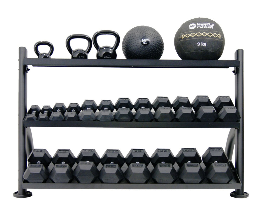 Muscle Power Support de rangement pour kettlebells et/ou haltères