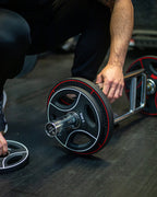 Muscle Power PU 4-Grip Weight Plate - 50 mm - 5 kg