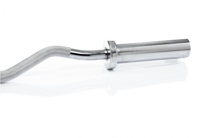 Muscle Power Barre de curl EZ basic - Chrome - 50 mm