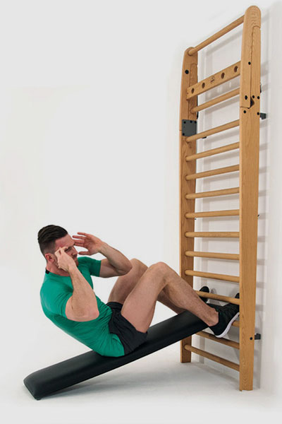 Nohrd WallBar Schuine Trainingsbank voor Wallbar - Zwart Leer - Tweedekans