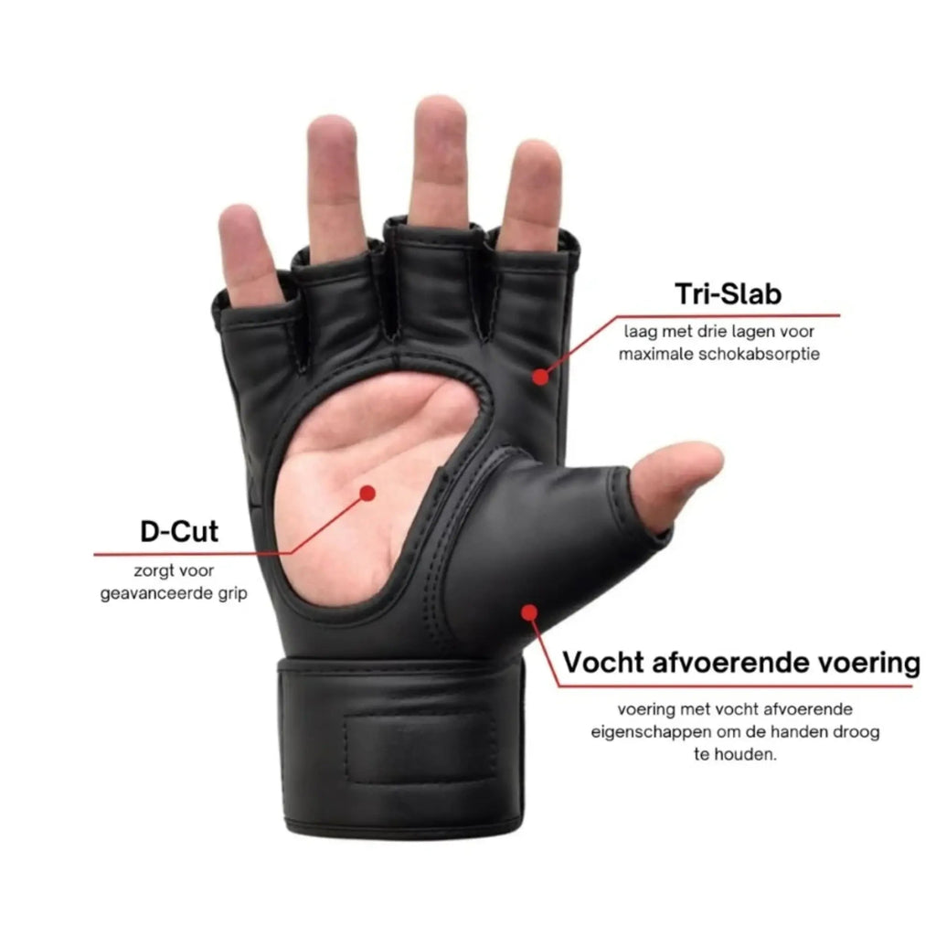 NRG Fitness Gants MMA - Cuir Maya