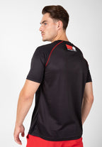 Gorilla Wear Performance T-shirt - Noir/Rouge